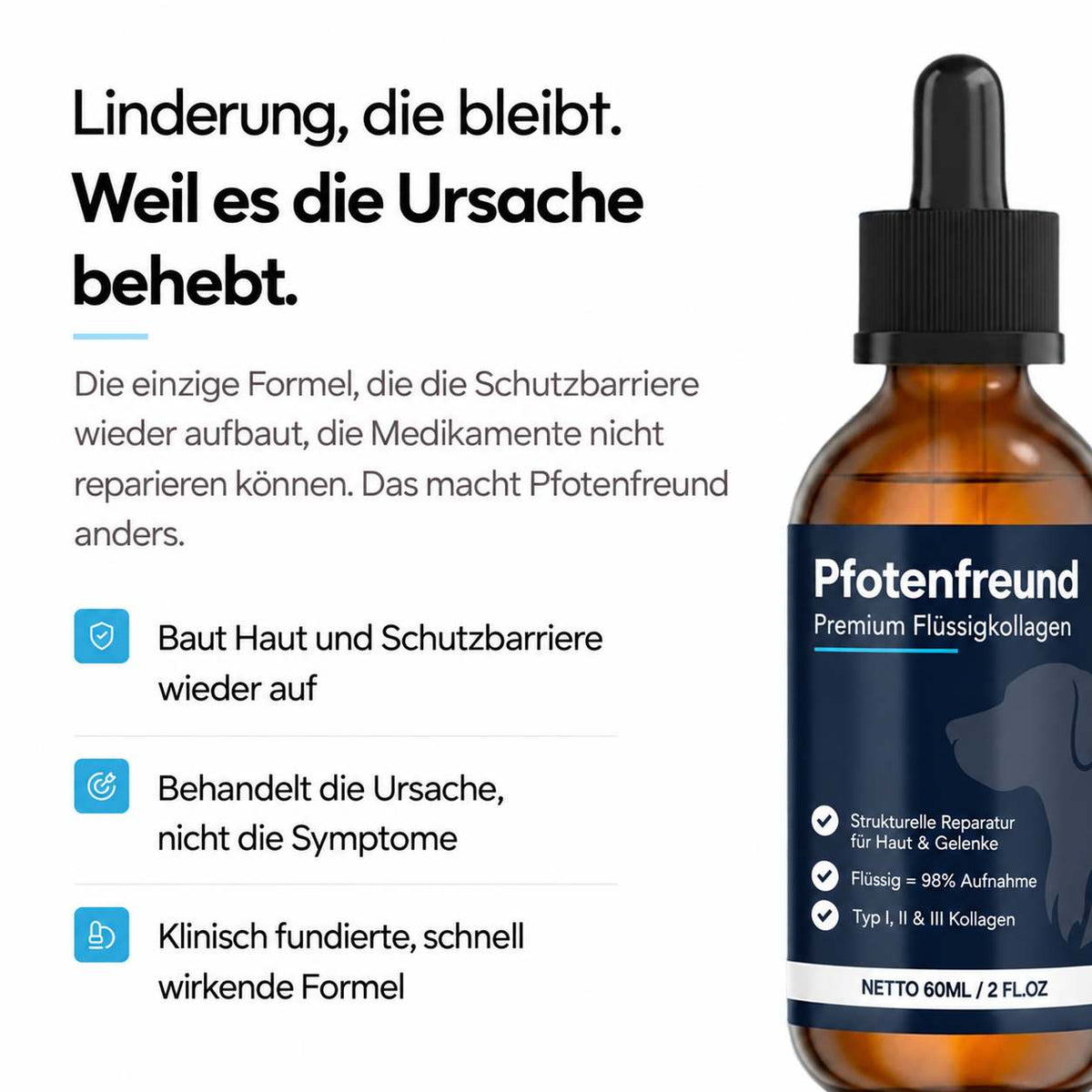 Pfotenfreund Juckreiz & Allergie Flüssigkollagen
